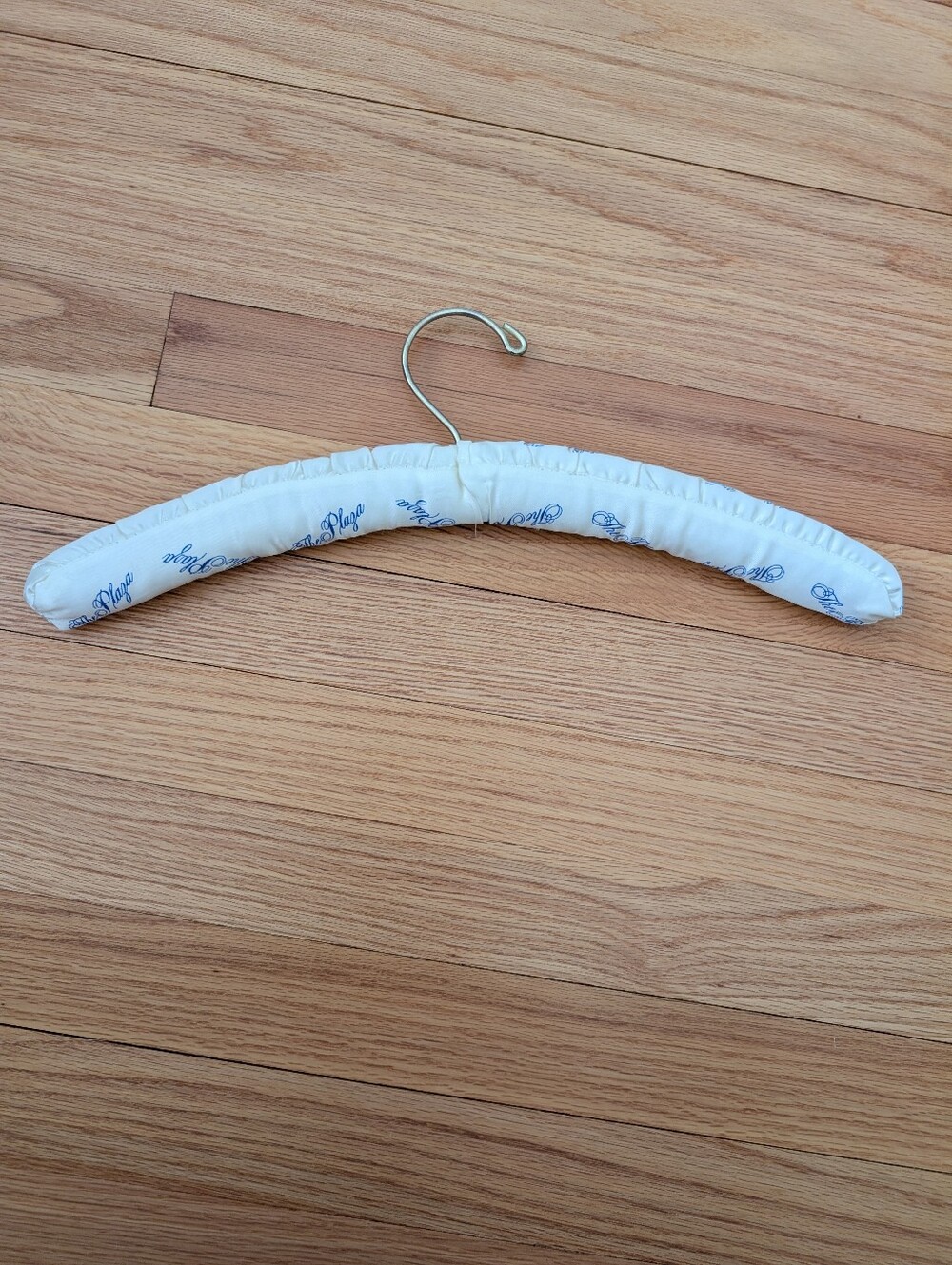 Vintage Satin Hanger From The Plaza Hotel